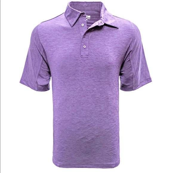 Levelwear Men's Heather Purple Haze Dynamic Polo - Picture 1 of 2